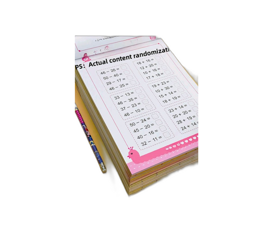 1pc Handwriting 80 Pages/ Book Of Children's Addition And Subtraction