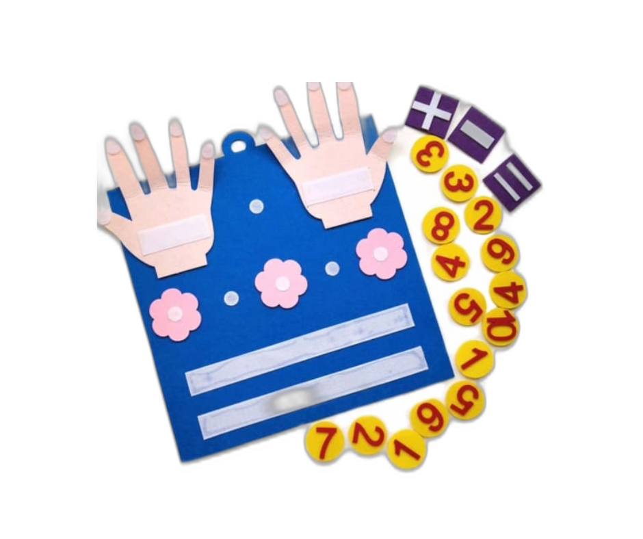 1pc Kid Felt Finger Numbers